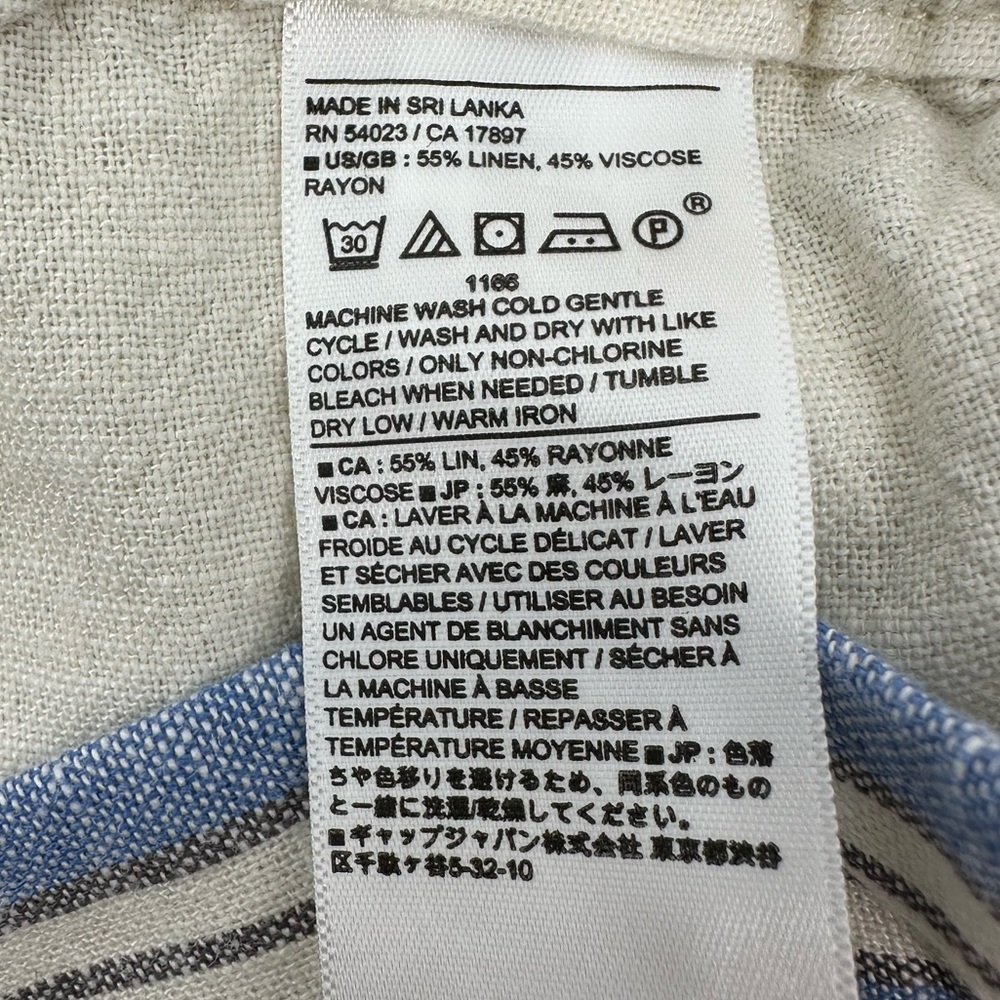 Banana Republic Linen Blend Striped Shorts XS - Picture 6 of 10